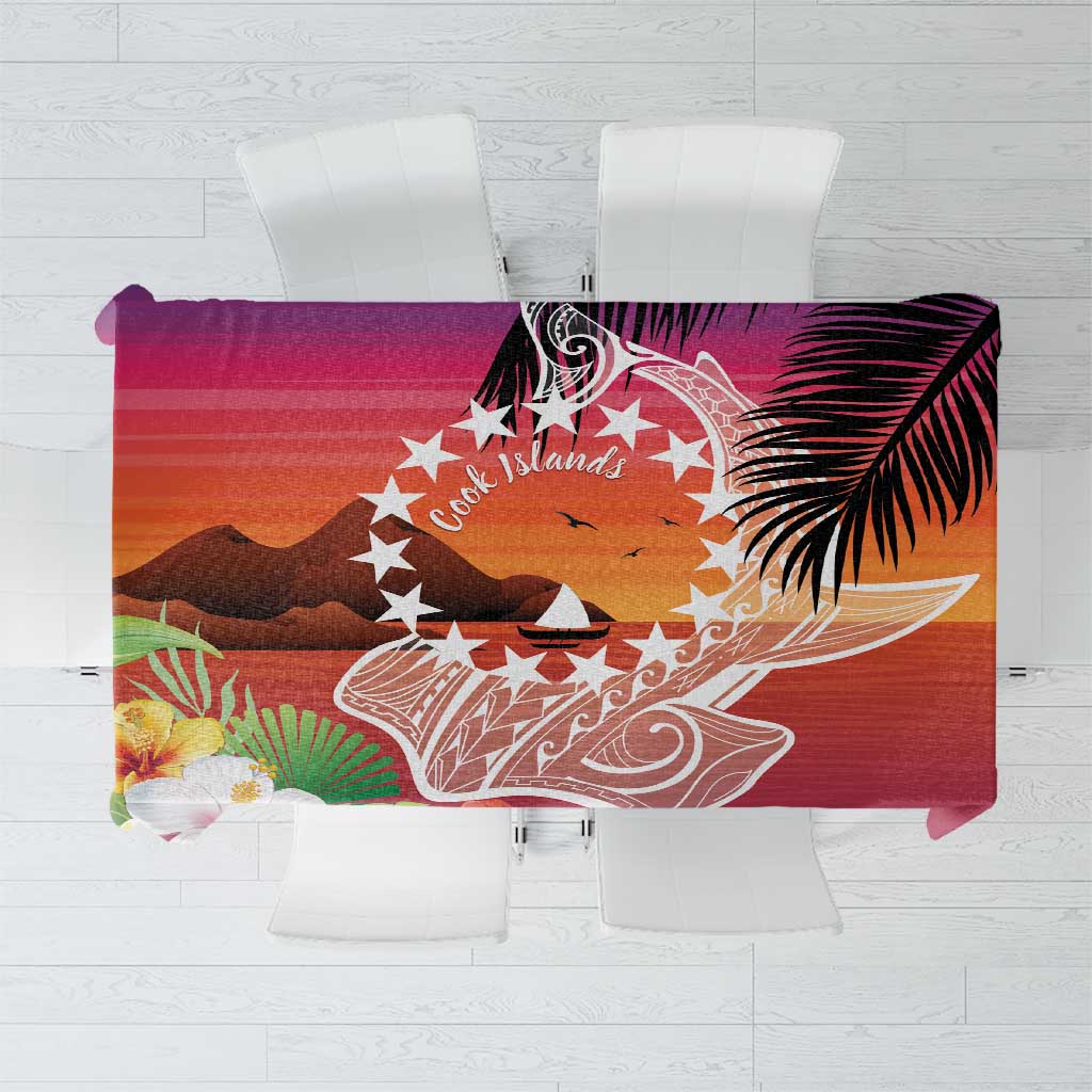 Kia Orana Cook Islands Tablecloth Sunset Dream