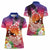 Kia Orana Cook Islands Women Polo Shirt Sunset Dream