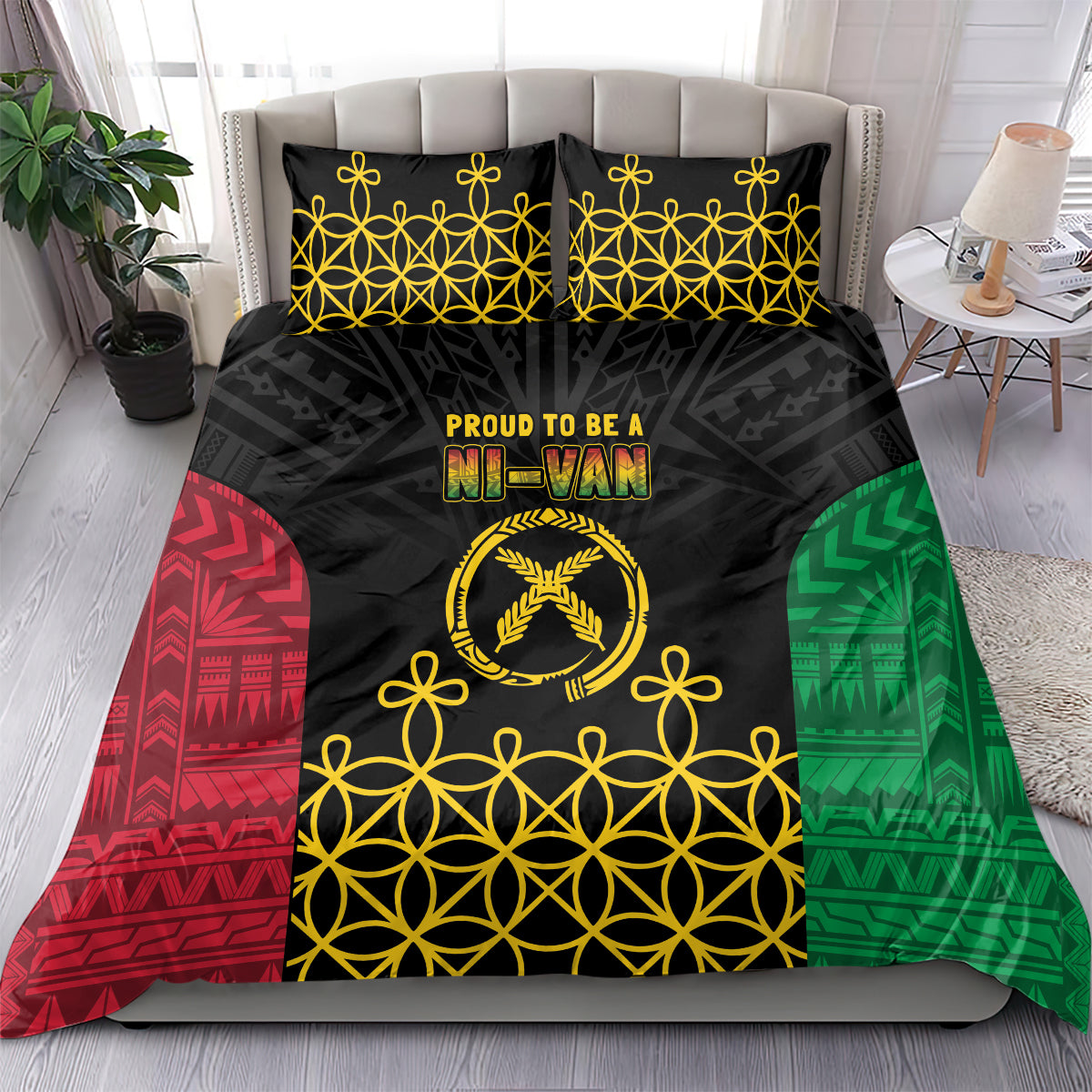 Vanuatu Indipendens Dei Bedding Set Tribal Sand Drawing LT7 - Polynesian Pride