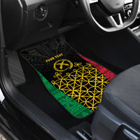 Vanuatu Indipendens Dei Car Mats Tribal Sand Drawing LT7 - Polynesian Pride