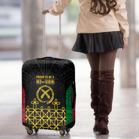 Vanuatu Indipendens Dei Luggage Cover Tribal Sand Drawing LT7 - Polynesian Pride