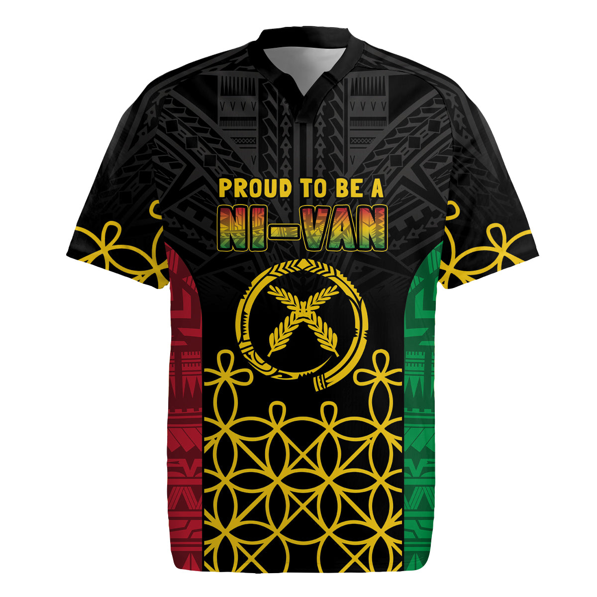 Vanuatu Indipendens Dei Rugby Jersey Tribal Sand Drawing LT7 Colorful - Polynesian Pride