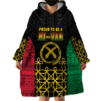 Vanuatu Indipendens Dei Wearable Blanket Hoodie Tribal Sand Drawing LT7 - Polynesian Pride
