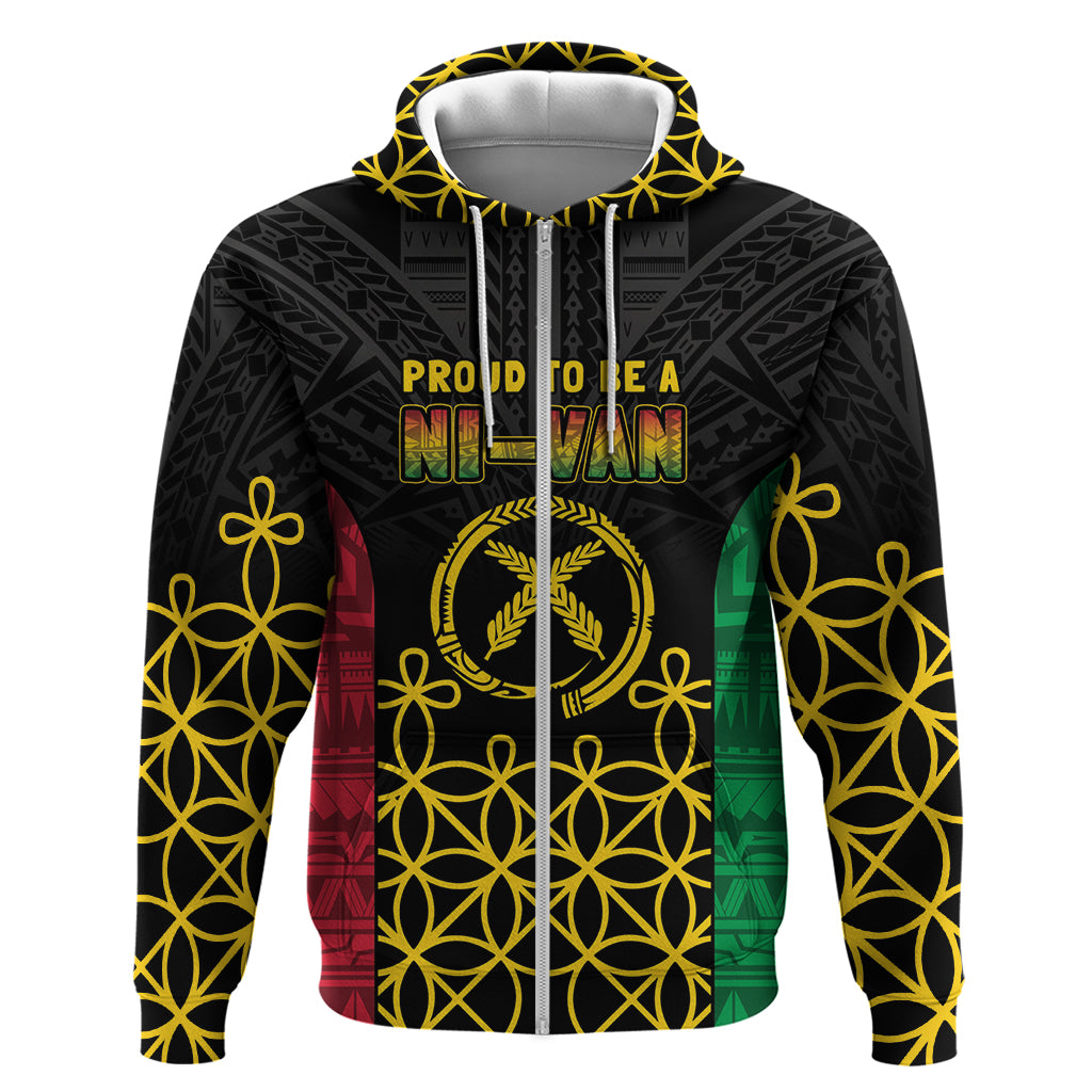 Vanuatu Indipendens Dei Zip Hoodie Tribal Sand Drawing LT7 Zip Hoodie Colorful - Polynesian Pride