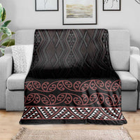 Maori Taniko Patterns Blanket Brown Niho Taniwha Mix Paatiki Motifs LT7 - Polynesian Pride