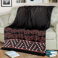Maori Taniko Patterns Blanket Brown Niho Taniwha Mix Paatiki Motifs LT7 - Polynesian Pride