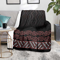 Maori Taniko Patterns Blanket Brown Niho Taniwha Mix Paatiki Motifs LT7 - Polynesian Pride