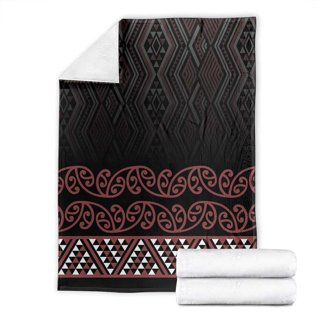 Maori Taniko Patterns Blanket Brown Niho Taniwha Mix Paatiki Motifs LT7 - Polynesian Pride