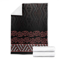 Maori Taniko Patterns Blanket Brown Niho Taniwha Mix Paatiki Motifs LT7 - Polynesian Pride