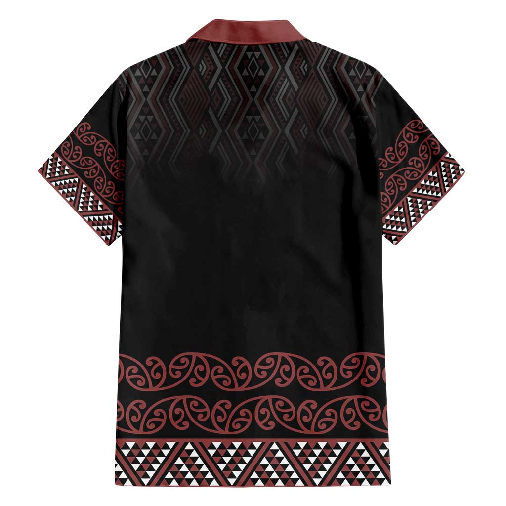 Maori Taniko Patterns Hawaiian Shirt Brown Niho Taniwha Mix Paatiki Motifs LT7 - Polynesian Pride