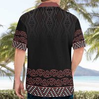 Maori Taniko Patterns Hawaiian Shirt Brown Niho Taniwha Mix Paatiki Motifs LT7 - Polynesian Pride