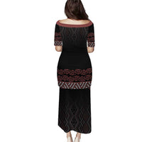 Maori Taniko Patterns Puletasi Brown Niho Taniwha Mix Paatiki Motifs LT7 - Polynesian Pride