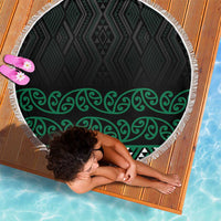 Maori Taniko Patterns Beach Blanket Pounamu Niho Taniwha Mix Paatiki Motifs LT7 - Polynesian Pride