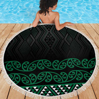 Maori Taniko Patterns Beach Blanket Pounamu Niho Taniwha Mix Paatiki Motifs LT7 - Polynesian Pride