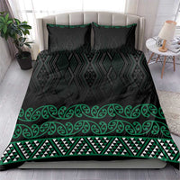Maori Taniko Patterns Bedding Set Pounamu Niho Taniwha Mix Paatiki Motifs LT7 - Polynesian Pride