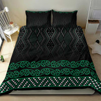 Maori Taniko Patterns Bedding Set Pounamu Niho Taniwha Mix Paatiki Motifs LT7 - Polynesian Pride