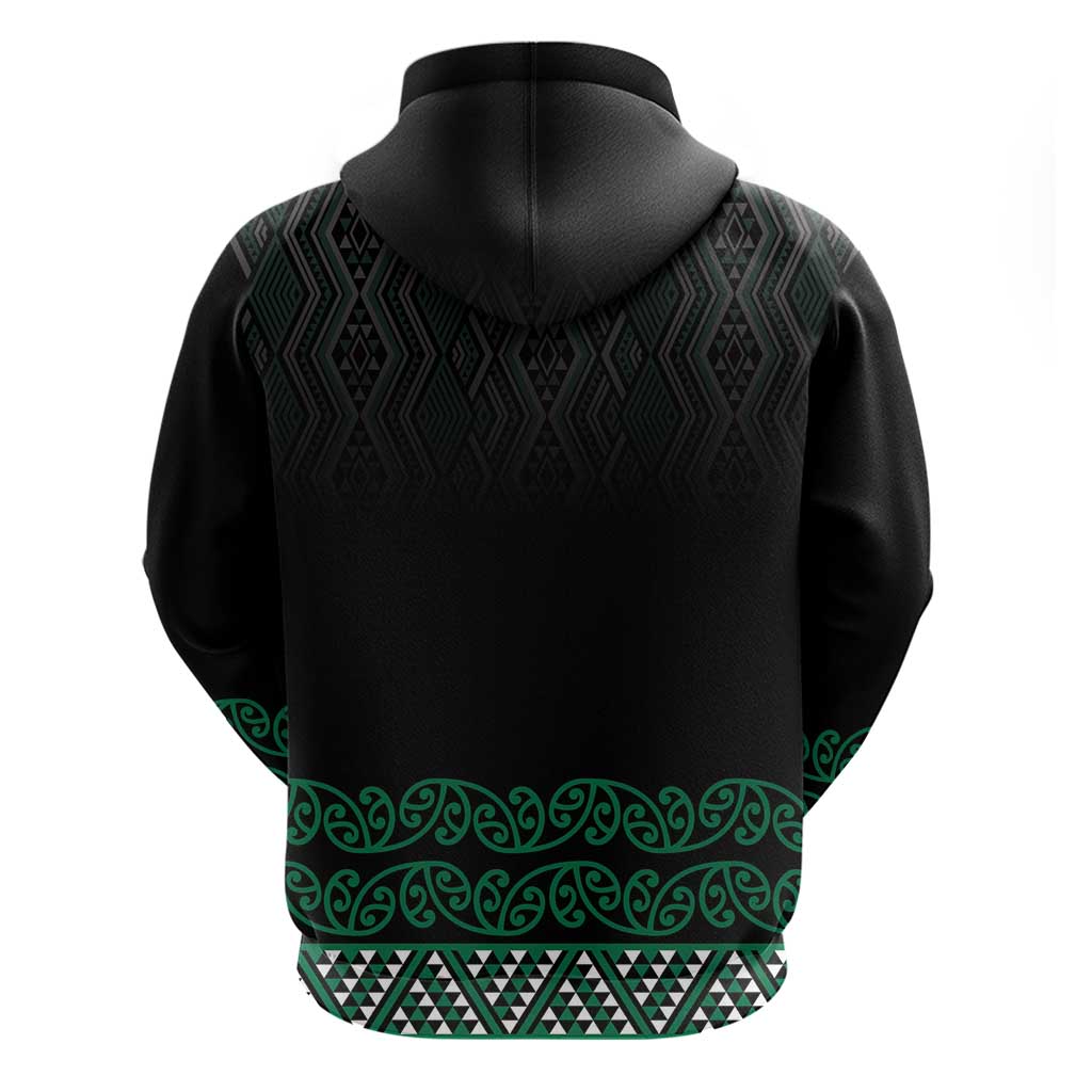 Maori Taniko Patterns Hoodie Pounamu Niho Taniwha Mix Paatiki Motifs LT7 - Polynesian Pride