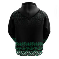 Maori Taniko Patterns Hoodie Pounamu Niho Taniwha Mix Paatiki Motifs LT7 - Polynesian Pride