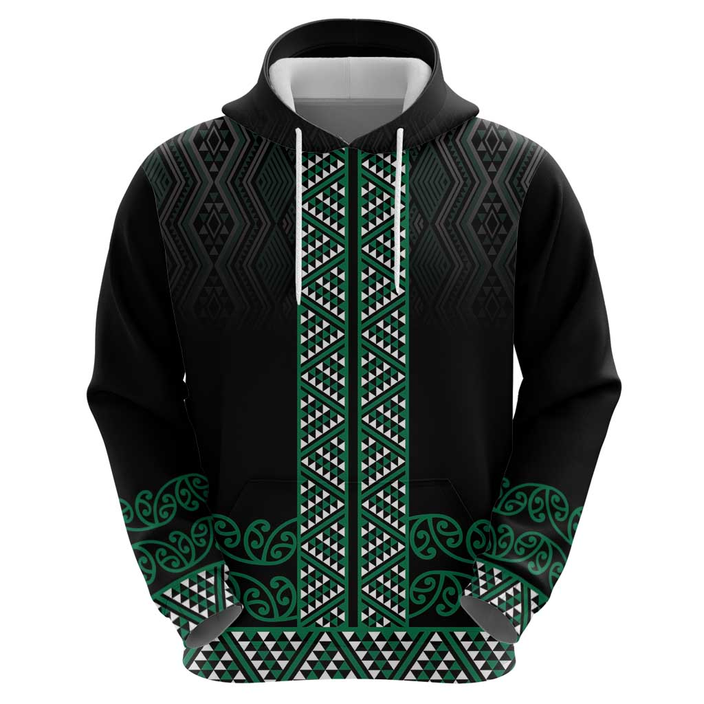 Maori Taniko Patterns Hoodie Pounamu Niho Taniwha Mix Paatiki Motifs LT7 - Polynesian Pride