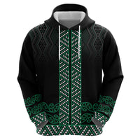 Maori Taniko Patterns Hoodie Pounamu Niho Taniwha Mix Paatiki Motifs LT7 - Polynesian Pride