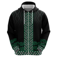 Maori Taniko Patterns Hoodie Pounamu Niho Taniwha Mix Paatiki Motifs LT7 - Polynesian Pride