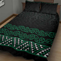 Maori Taniko Patterns Quilt Bed Set Pounamu Niho Taniwha Mix Paatiki Motifs LT7 - Polynesian Pride