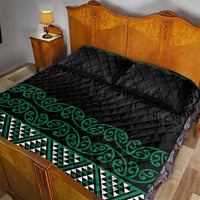 Maori Taniko Patterns Quilt Bed Set Pounamu Niho Taniwha Mix Paatiki Motifs LT7 - Polynesian Pride