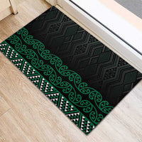 Maori Taniko Patterns Rubber Doormat Pounamu Niho Taniwha Mix Paatiki Motifs LT7 - Polynesian Pride