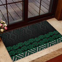 Maori Taniko Patterns Rubber Doormat Pounamu Niho Taniwha Mix Paatiki Motifs LT7 - Polynesian Pride