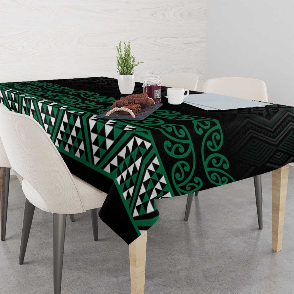 Maori Taniko Patterns Tablecloth Pounamu Niho Taniwha Mix Paatiki Motifs LT7 - Polynesian Pride