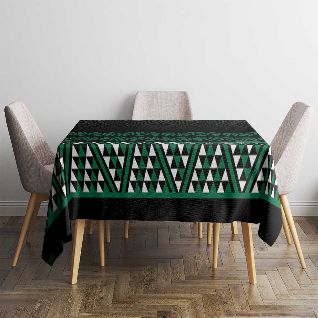 Maori Taniko Patterns Tablecloth Pounamu Niho Taniwha Mix Paatiki Motifs LT7 - Polynesian Pride