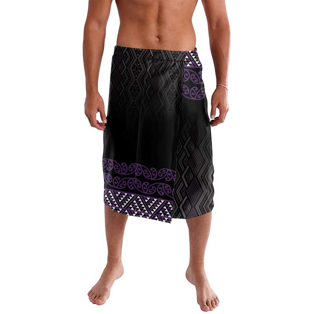Maori Taniko Patterns Lavalava Purple Niho Taniwha Mix Paatiki Motifs LT7 Purple - Polynesian Pride