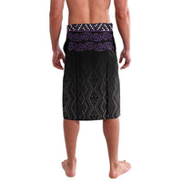 Maori Taniko Patterns Lavalava Purple Niho Taniwha Mix Paatiki Motifs LT7 - Polynesian Pride