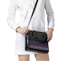 Maori Taniko Patterns Shoulder Handbag Purple Niho Taniwha Mix Paatiki Motifs LT7 - Polynesian Pride