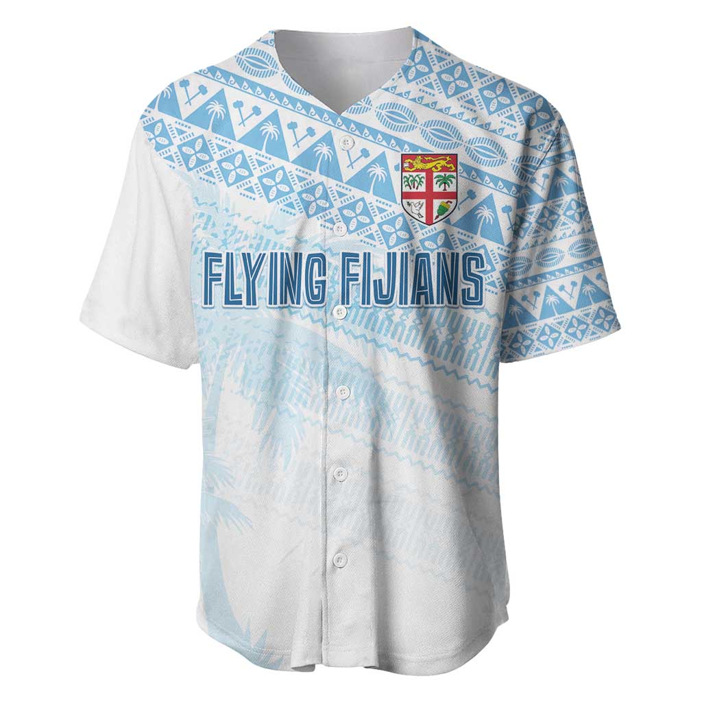 Fiji Rugby Custom Kaiviti Masi Baseball Jersey Turquoise LT7 Turquoise - Polynesian Pride