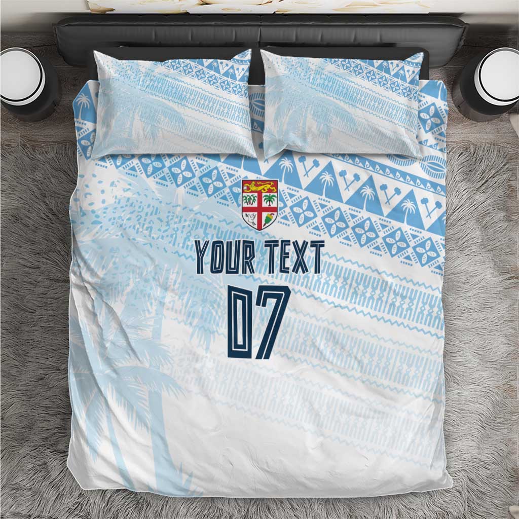 Fiji Rugby Custom Kaiviti Masi Bedding Set Turquoise LT7 Turquoise - Polynesian Pride