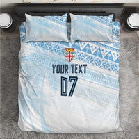 Fiji Rugby Custom Kaiviti Masi Bedding Set Turquoise LT7 Turquoise - Polynesian Pride