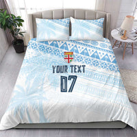 Fiji Rugby Custom Kaiviti Masi Bedding Set Turquoise LT7 - Polynesian Pride