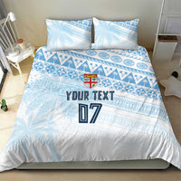 Fiji Rugby Custom Kaiviti Masi Bedding Set Turquoise LT7 - Polynesian Pride