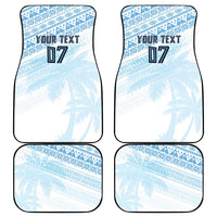 Fiji Rugby Custom Kaiviti Masi Car Mats Turquoise LT7 - Polynesian Pride