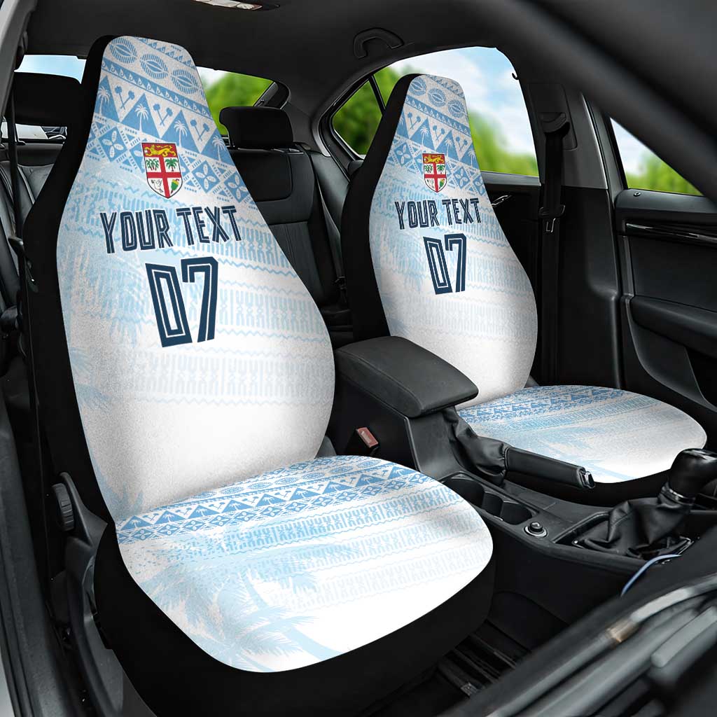 Fiji Rugby Custom Kaiviti Masi Car Seat Cover Turquoise LT7 One Size Turquoise - Polynesian Pride