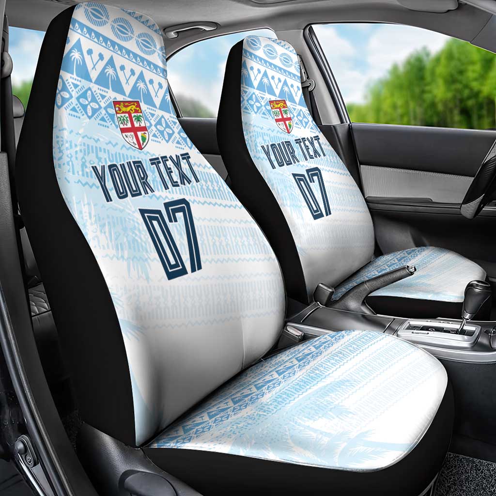 Fiji Rugby Custom Kaiviti Masi Car Seat Cover Turquoise LT7 - Polynesian Pride