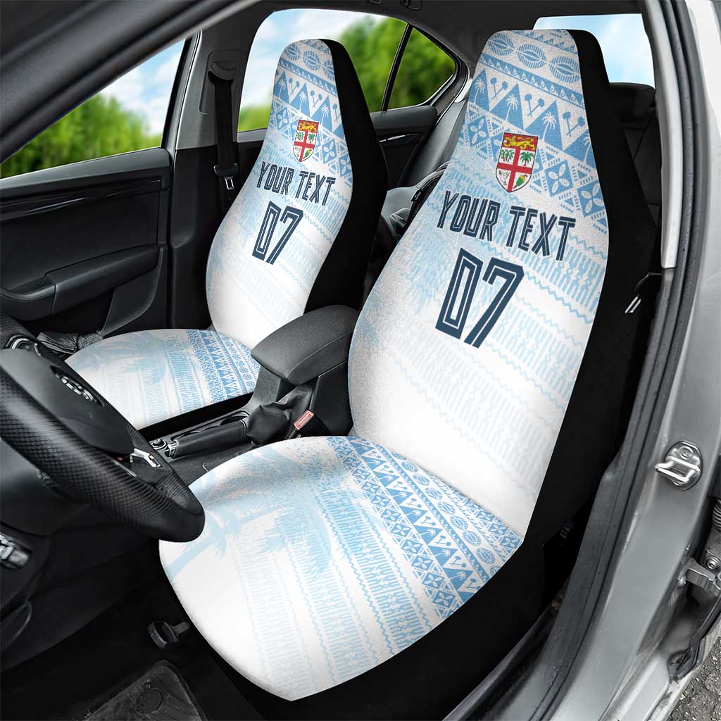 Fiji Rugby Custom Kaiviti Masi Car Seat Cover Turquoise LT7 - Polynesian Pride