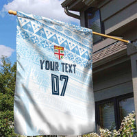 Fiji Rugby Custom Kaiviti Masi Garden Flag Turquoise LT7 - Polynesian Pride