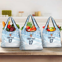 Fiji Rugby Custom Kaiviti Masi Grocery Bag Turquoise LT7 3-pack One Size Turquoise - Polynesian Pride