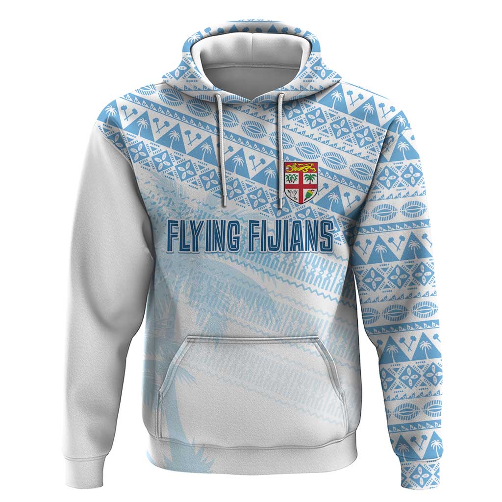 Fiji Rugby Custom Kaiviti Masi Hoodie Turquoise LT7 Pullover Hoodie Turquoise - Polynesian Pride