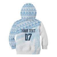 Fiji Rugby Custom Kaiviti Masi Kid Hoodie Turquoise LT7 - Polynesian Pride