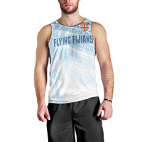 Fiji Rugby Custom Kaiviti Masi Men Tank Top Turquoise LT7 - Polynesian Pride