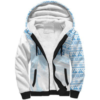 Fiji Rugby Custom Kaiviti Masi Sherpa Hoodie Turquoise LT7 Unisex Turquoise - Polynesian Pride