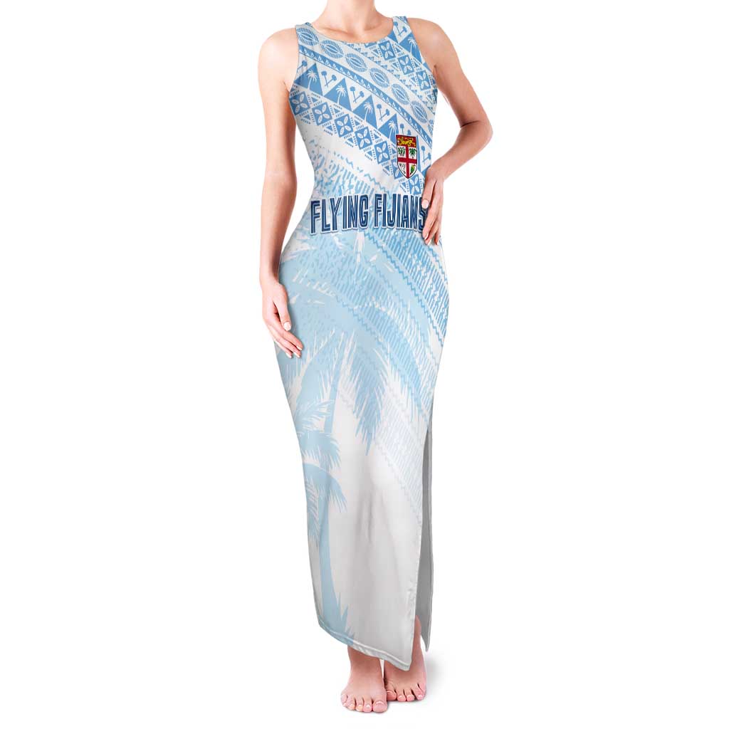 Fiji Rugby Custom Kaiviti Masi Tank Maxi Dress Turquoise LT7 Women Turquoise - Polynesian Pride